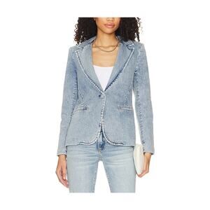 Alice + Olivia Denim Bay Blue Macey Blazer Size 6
